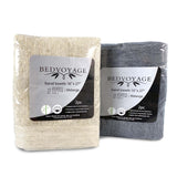 Melange Bamboo Hand Towel 2-pc Set - Charcoal