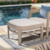 Harmonti 5 Pieces Aluminum Patio Swivel Lounge Chairs With Ottomans