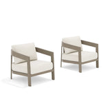PEAKHOME Harmonti Outdoor Aluminum Club Chair With Cushions Set of 2