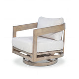 Harmonti 5 Pieces Aluminum Patio Swivel Lounge Chairs With Ottomans