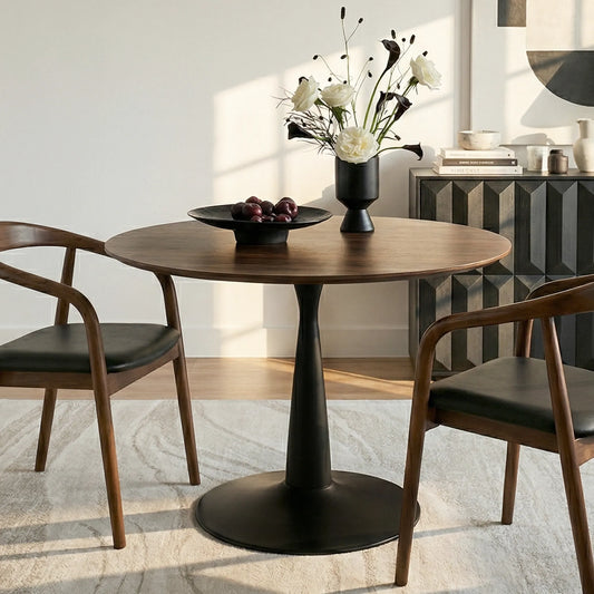 Harold 40'' Modern Round Pedestal Dining Table