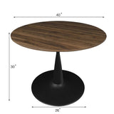 Harold 40'' Modern Round Pedestal Dining Table