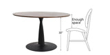 Harold 40'' Modern Round Pedestal Dining Table