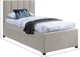 Harper Contemporary Trundle Bed with Channel Tufted Headboard for Stylish Space-Saving Sleep Solutions