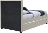 Harper Contemporary Trundle Bed with Channel Tufted Headboard for Stylish Space-Saving Sleep Solutions