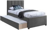 Harper Contemporary Trundle Bed with Channel Tufted Headboard for Stylish Space-Saving Sleep Solutions