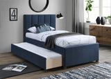 Harper Contemporary Trundle Bed with Channel Tufted Headboard for Stylish Space-Saving Sleep Solutions