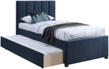Harper Contemporary Trundle Bed with Channel Tufted Headboard for Stylish Space-Saving Sleep Solutions