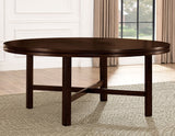 Hartford 72 inch table 7 Piece Set, Brown Chairs (Table & 6 Side Chairs)