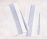 Blue Hand Towels - Linen