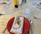 Hemstitched Cloth Napkins - 22 inch