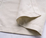 Natural Cotton Cocktail Napkins - 10 Inch