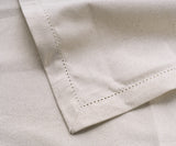 Natural Hemstitch Napkins - Cocktail Napkins 12 inch