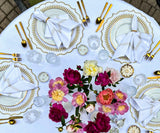 Round Placemats Set of 4 - Gold
