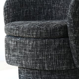 Hera Upholstered Swivel Barrel Chair (1-Piece)