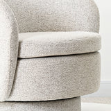 Hera Upholstered Swivel Barrel Chair (1-Piece)