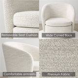 Hera Upholstered Swivel Barrel Chair (1-Piece)
