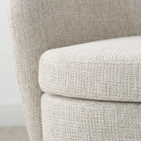 Hera Upholstered Swivel Barrel Chair (1-Piece)