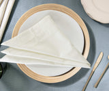 Ivory Double Hemstitch Napkins