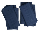 Navy Blue Double Hemstitch Napkins