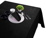 Black Tablecloth - Hemstitched
