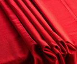 Red Tablecloth - Hemstitch