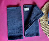 Navy Blue Hemstitch Napkins