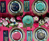Navy Blue Hemstitch Napkins