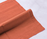 Hemstitch Cotton Napkins - Coral Napkins