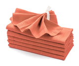 Hemstitch Cotton Napkins - Coral Napkins