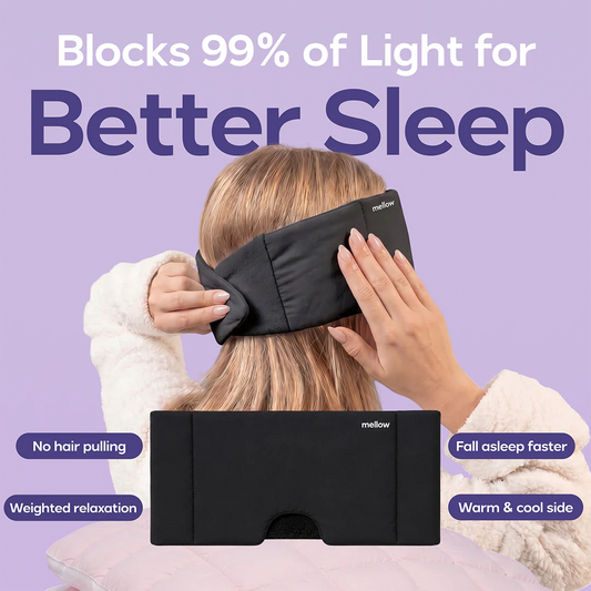 Adjustable Weighted Eye Mask Black