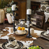 Carved Skull Tapered Pillar Candle Holder, 2 MOQ