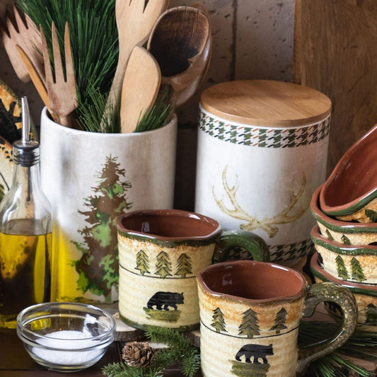 Antler Design 2PC Canister Set, Case of 2 Sets