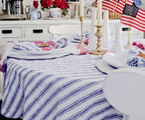 Linen Tablecloth - Striped Tablecloths