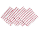 Homestead Stripe Linen Napkins - Set of 4
