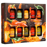 Gourmet Hot Sauce Sampler Gift Set of 10, Flavors Include Habanero