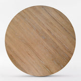 Houston 52" Round Solid Wooden Dining Table with Cross Pedestal