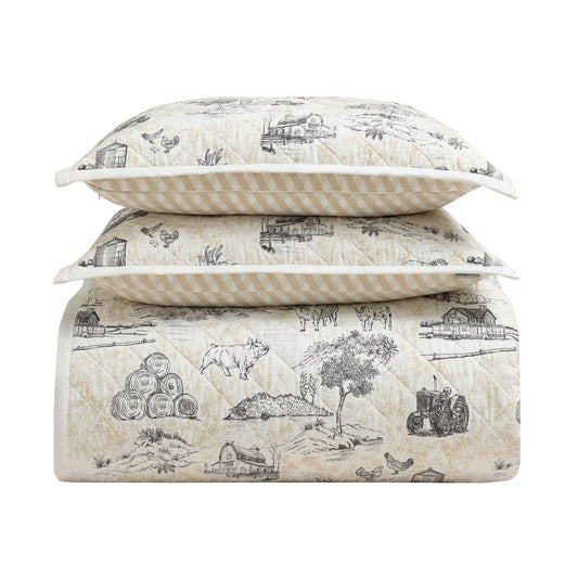 Farm Life Reversible Quilt Set