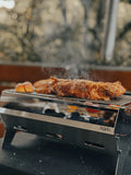 INGRILL Portable Charcoal Grill – Compact Stainless Steel Picnic BBQ, Foldable & Lightweight with Carrying Case for Camping, Tailgating & Outdoor Cooking