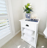 Halifax Bedside Table with Shelves