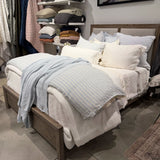 Larkspur 100% Linen Prairie Stripe Duvet Cover Set