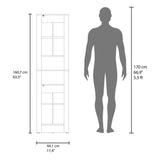 Vanessa Bathroom Cabinet with Auxiliary Storage, Modern Freestanding Organizer with Open Shelves and Closed Cabinet, Space-Saving Bathroom Storage Solution for Small Spaces, Wengue Finish