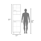 Antares Kitchen Pantry Cabinet with Two Doors, Open Middle Shelf for Coffee Machines or Microwaves, Upper Storage Cabinet, Freestanding Kitchen Organizer for Functionality and Style