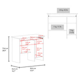 Hartland Desk for Home Office and Study Use, Rectangular Work Desk with Spacious Top, Minimalist Design for Writing, Computer Work and Daily Tasks, Compact and Versatile Workspace Solution