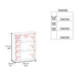 Meller Wall-Mounted Medicine Cabinet with One Door and 3 Open Shelves, Modern Bathroom Storage Organizer for Toiletries, Skincare, and Daily Essentials, Stylish Wall-Mounted Design for Efficient Organization