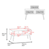 TUHOME Aranjuez 47" Wide Modern TV Stand with Three Drawers, Three Open Shelves, Open-Back Cable Management, Metal Legs, Contemporary Living Room Media Console for TVs up to 60", Storage for Devices, Décor and Entertainment Essentials