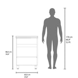 Foster Two Door Utility Tub and Sink, Freestanding Cabinet with 2 Interior Storager Shelves, Utility Sink for Laundry Rooms or Garage