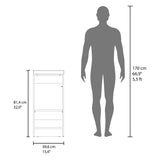 Syracuce Floorstanding Bathroom Vanity and Cabinet with Resin Sink, Compact Bathroom Storage with One Door and 2 Interior Shelves