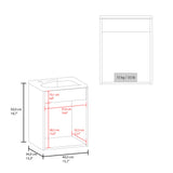 Saju 15.7" Floating Vanity with Resin Sink, One-Door Cabinet, and Open Shelf for Modern Bathroom Storage, Space-Saving Design for Small Bathrooms, Powder Rooms, and Tight Spaces, Ideal for Contemporary Interiors