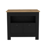 Arlet Kitchen Island With Two Drawers, One Shelf